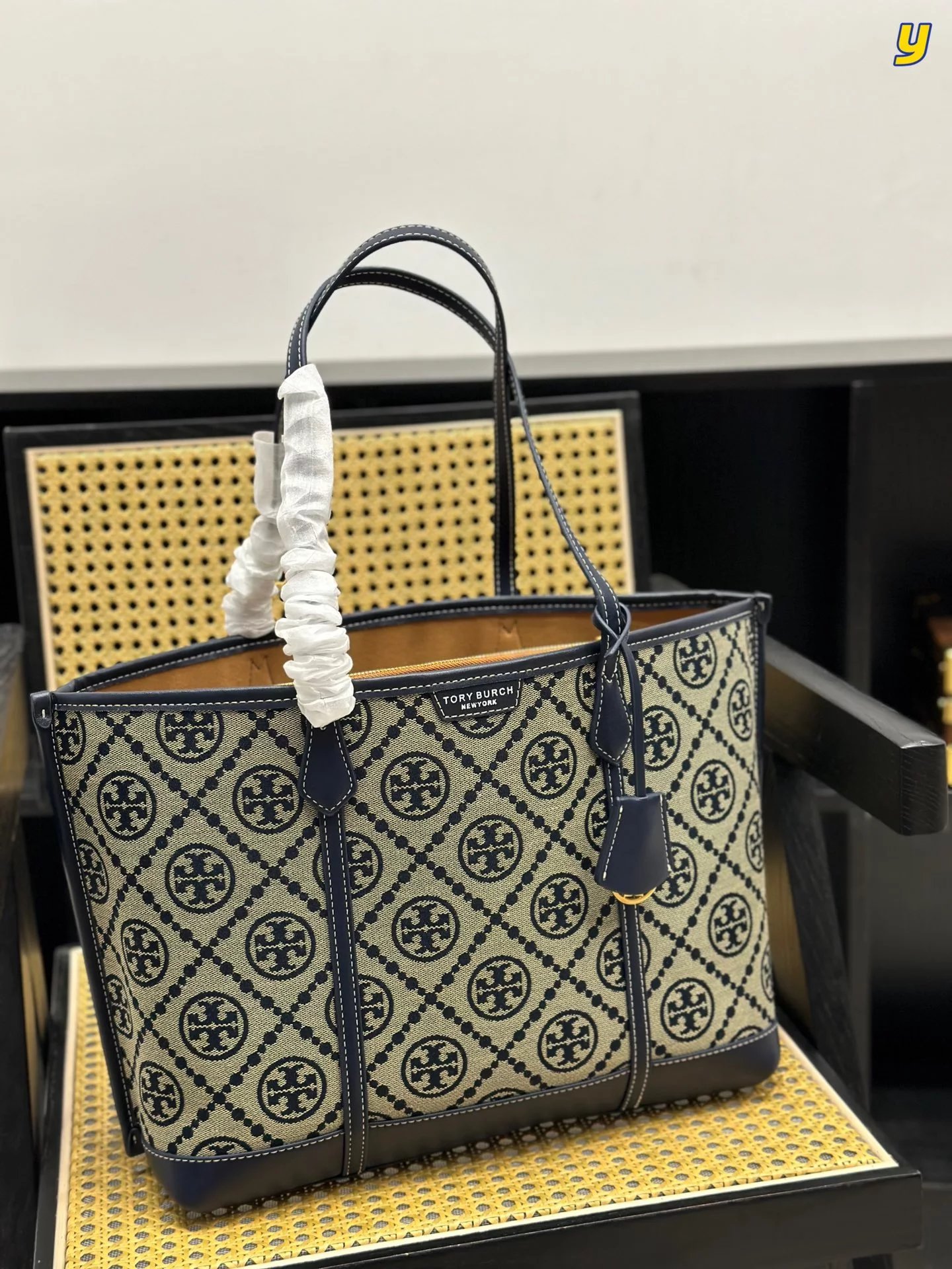 Tory Burch Miller Mini Tote White Leather Handbag - 3