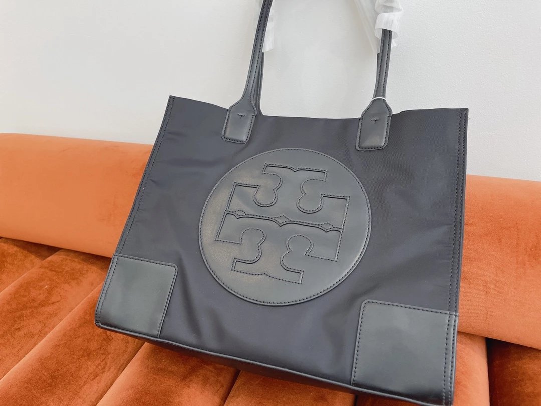 Tory Burch Canvas Tote Bag White Navy - 11