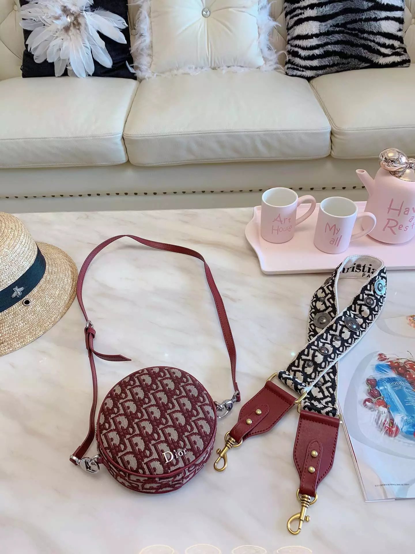 Dior Mini Book Tote Quilted Blush Pink Bucket Bag Handbags - 9