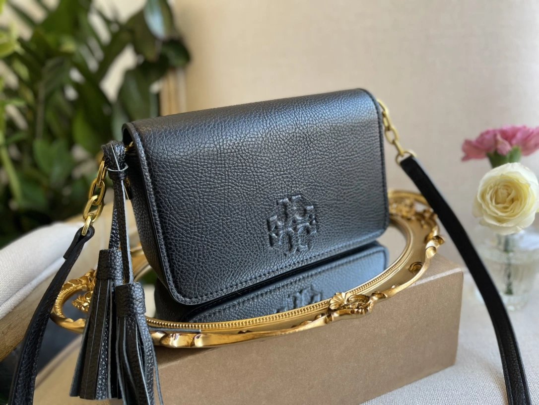 Tory Burch Miller Chain Shoulder Bag Black - 10
