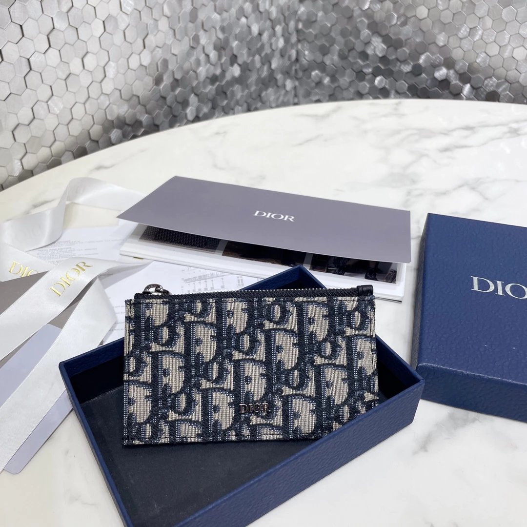 Dior Caro Clutch Black Quilted Leather Wristlet Clutches - 9