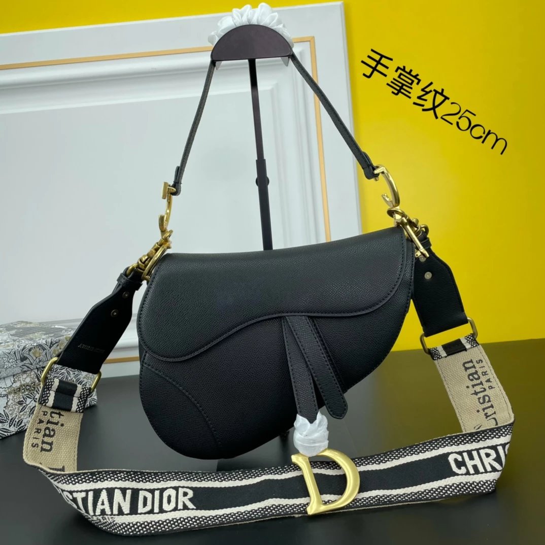 Dior Saddle Bag Mint Green Leather with Oblique Strap Crossbody Bag - 13