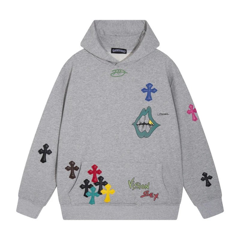Chrome Hearts Hoodies & Sweatshirts Graphic Pullover Hoodie with Cross Motif — 07