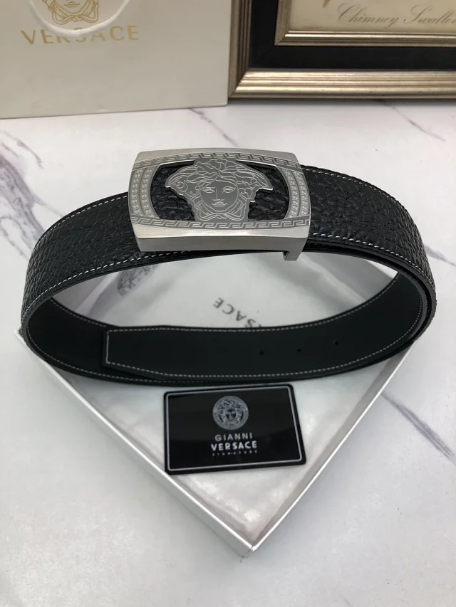 Versace Belts Medusa buckle belt with Greek Key detail product detail image 13