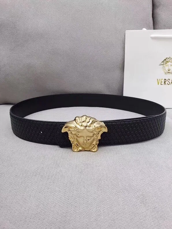 Versace Belts Medusa buckle belt with Greek Key detail product detail image 8