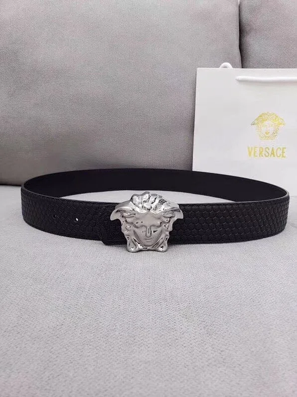 Versace Belts Medusa buckle belt with Greek Key detail product detail image 9
