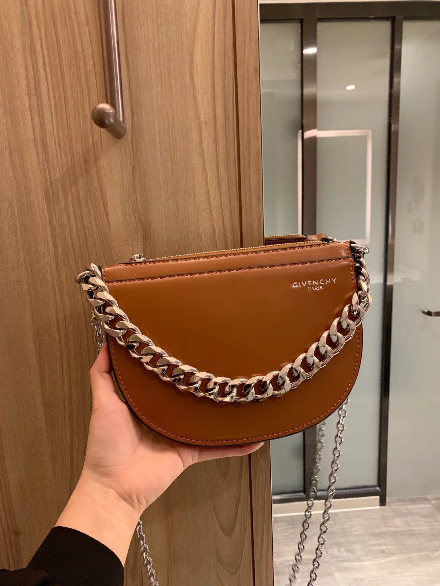 Givenchy Mini Chain Saddle Bag White Crossbody Bags - 13