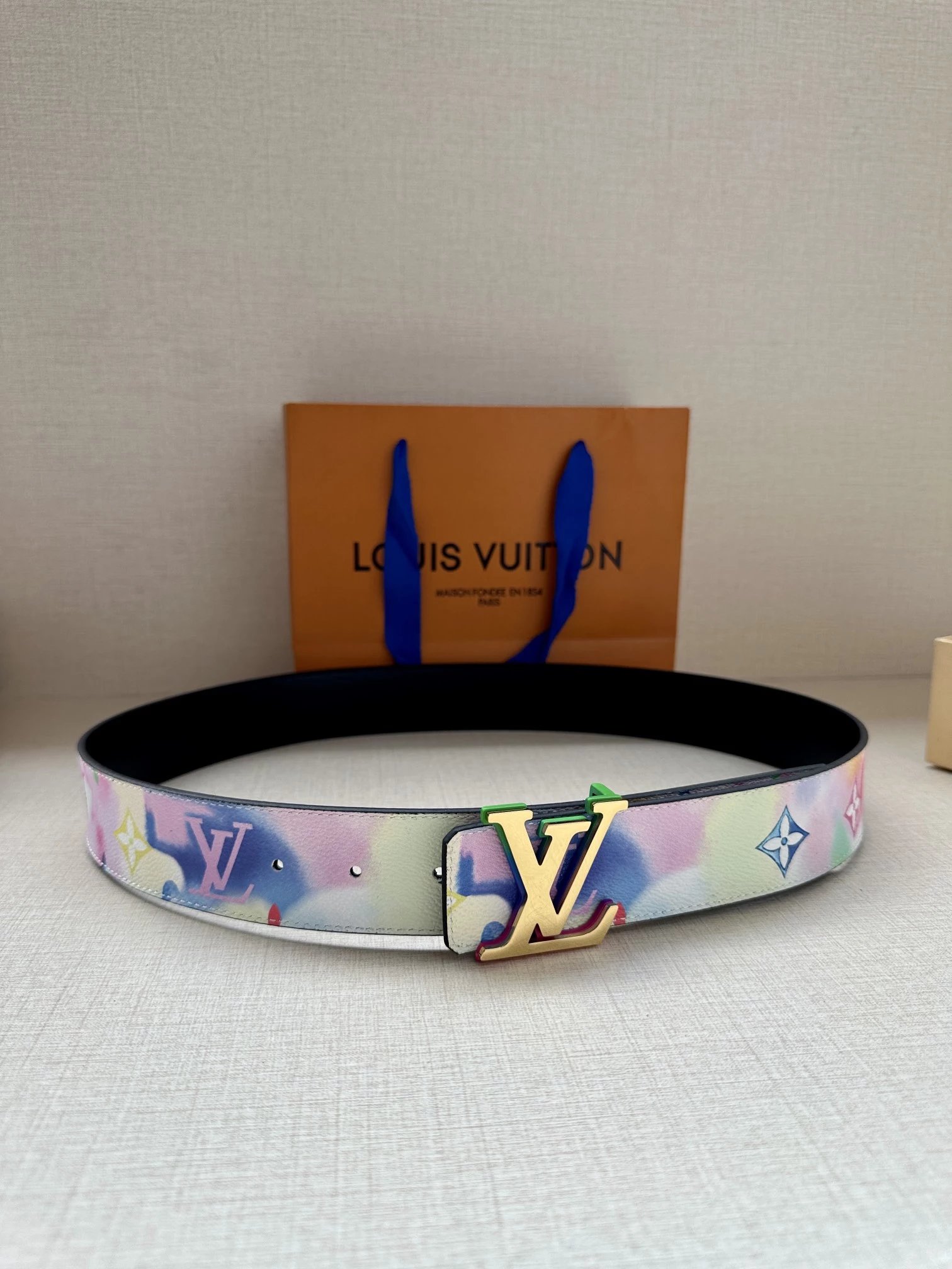 Louis Vuitton LV Initiales Belt Brown Monogram Leather Belt - 5