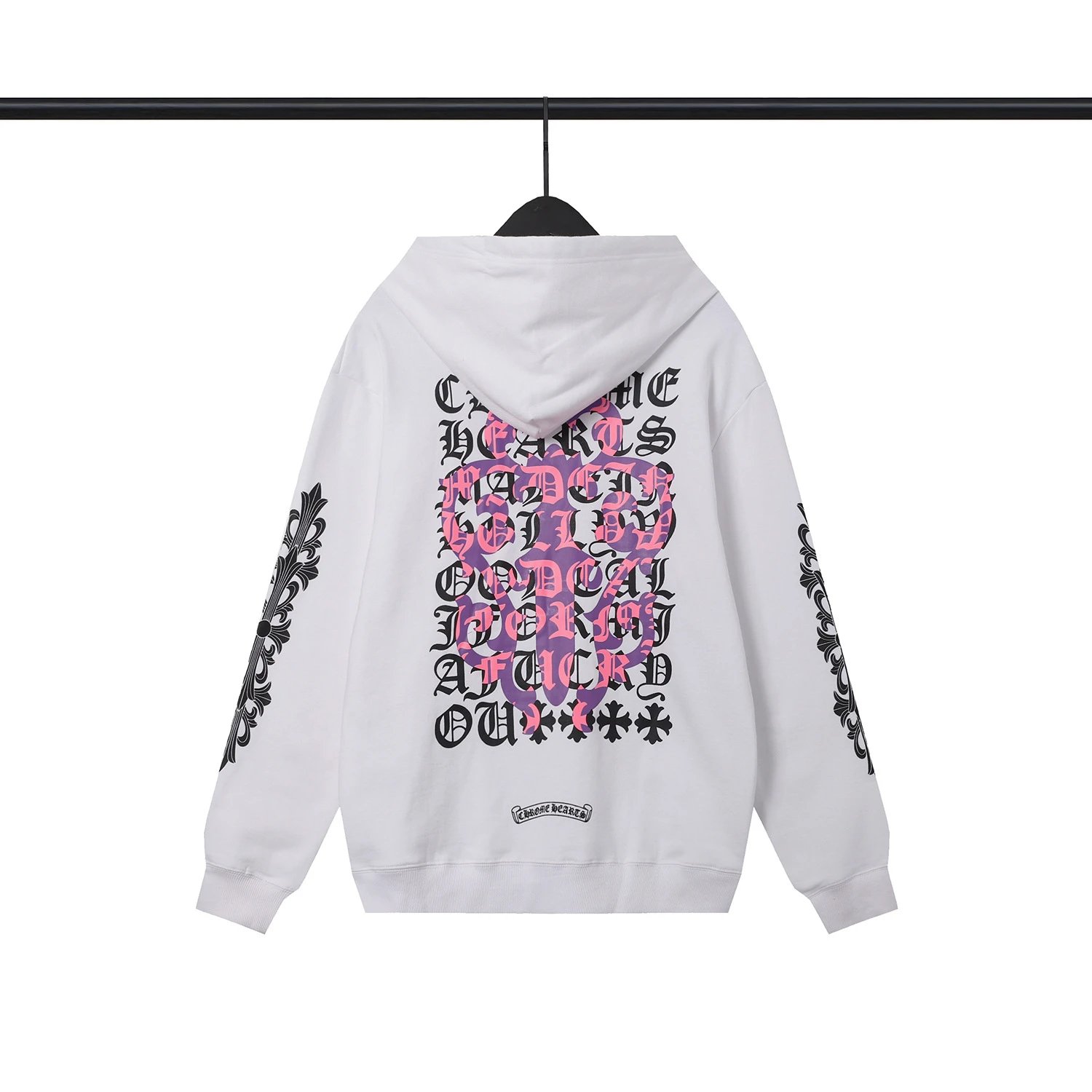 Chrome Hearts Hoodies & Sweatshirts Graphic Pullover Hoodie with Cross Motif — 39