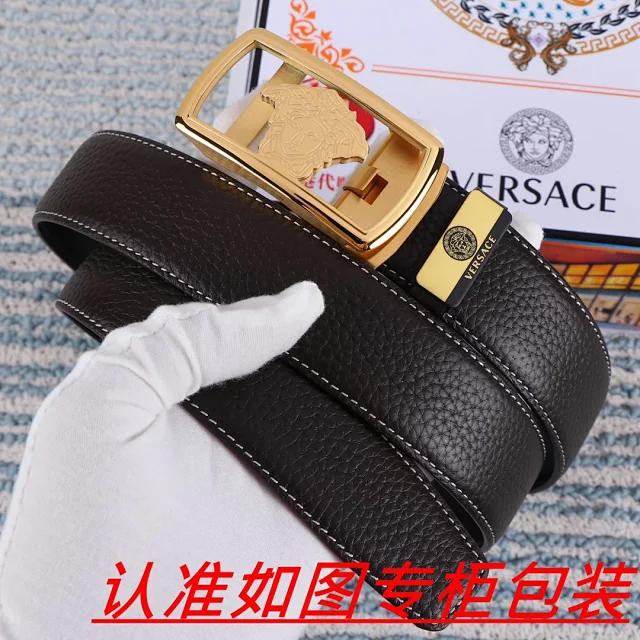 Versace Belts Medusa buckle leather belt product detail image 1