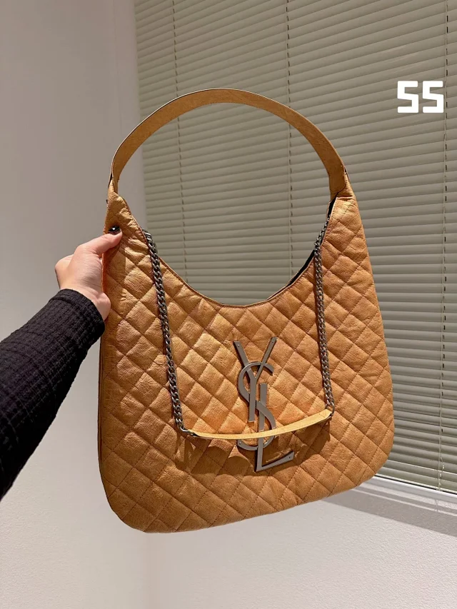 Saint Laurent Handbags Quilted top-handle handbag with chain strap product detail image 12