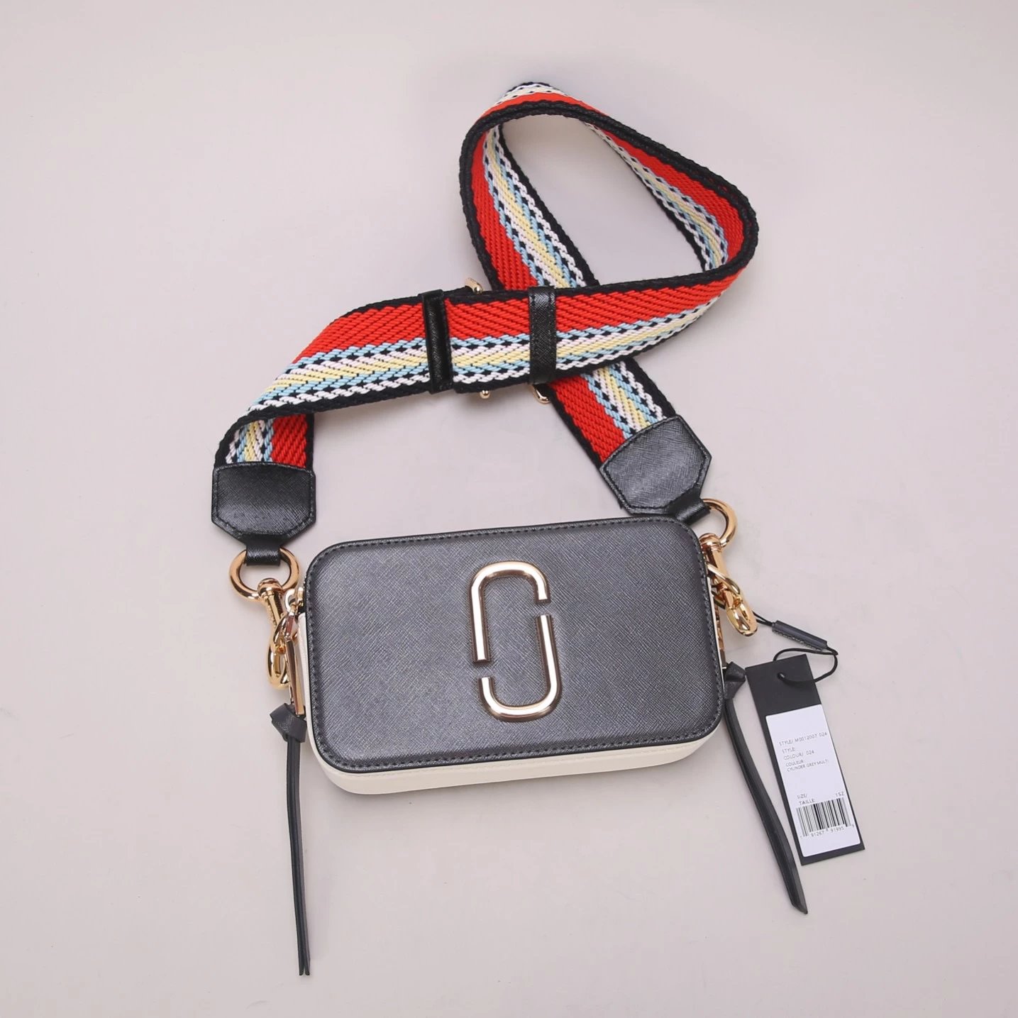 Design Marc Jacobs Snapshot Small Camera Bag Ivory with Geometric Strap Crossbody Bag Crossbody Bags - 12