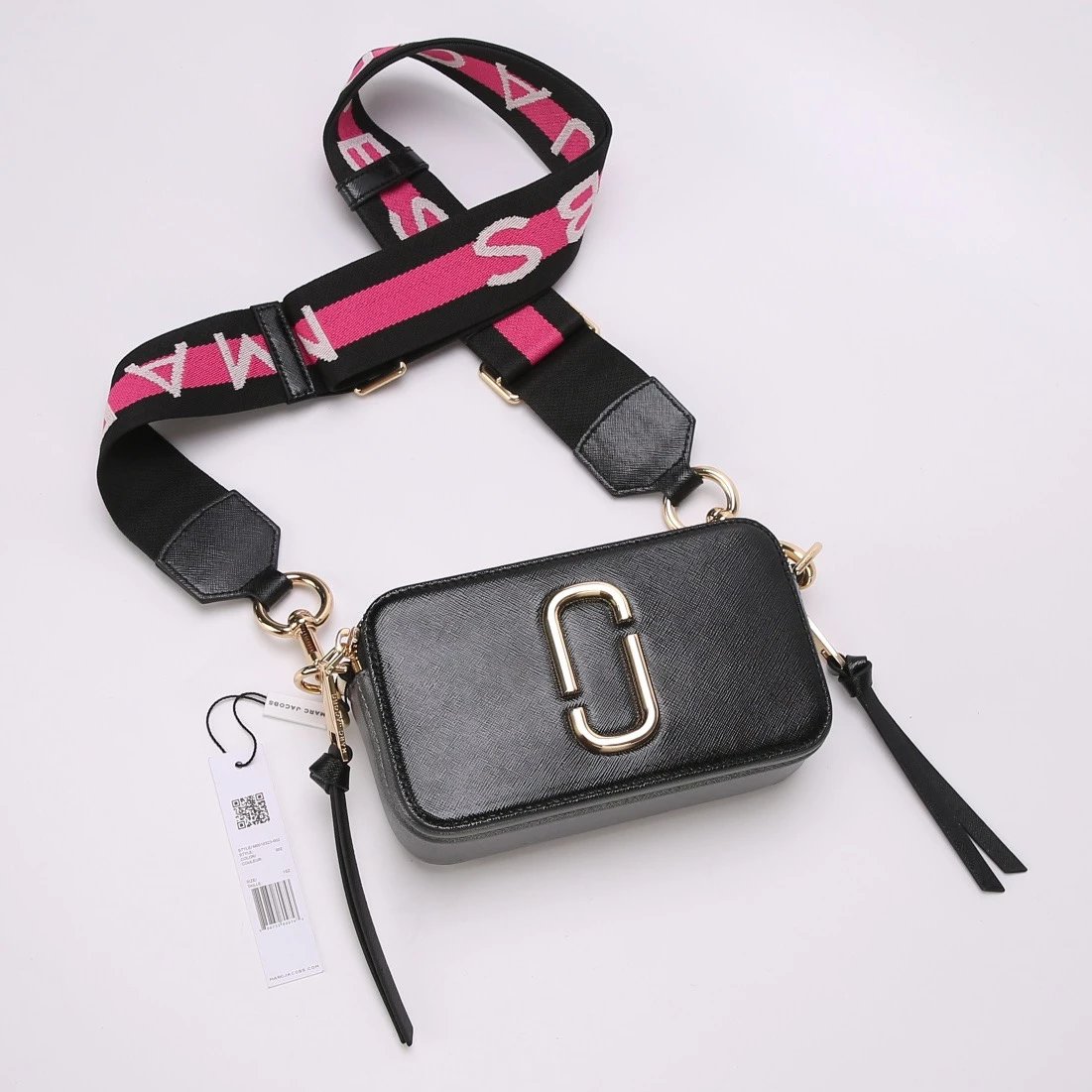 Design Marc Jacobs Snapshot Small Camera Bag Ivory with Geometric Strap Crossbody Bag Crossbody Bags - 10