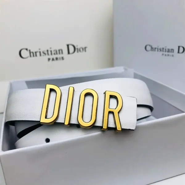 Dior Oblique Canvas Belt Black and Beige - 32