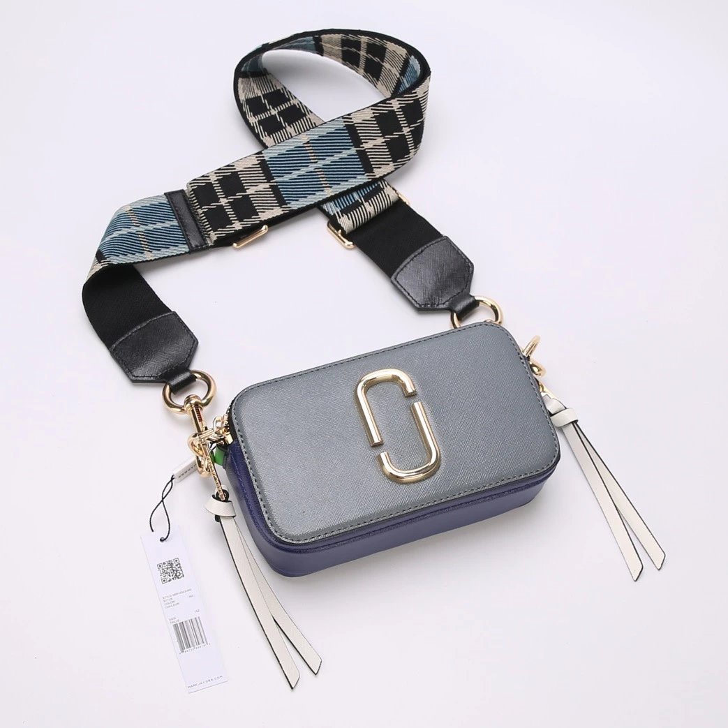 Design Marc Jacobs Snapshot Small Camera Bag Ivory with Geometric Strap Crossbody Bag Crossbody Bags - 8