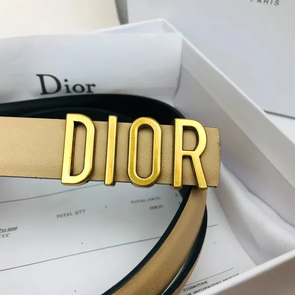 Dior Oblique Canvas Belt Black and Beige - 30