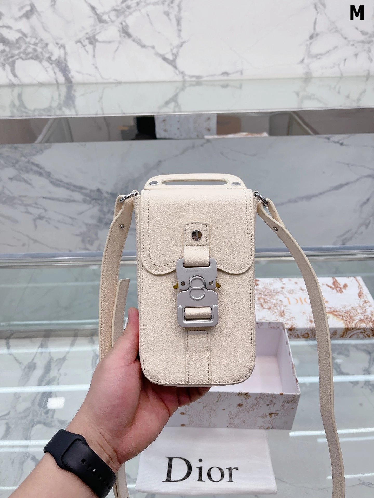 Dior Saddle Bag Multicolor Floral Print Crossbody Bag - 9