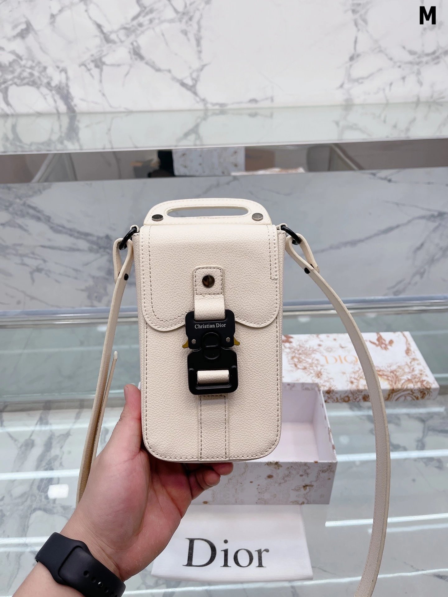 Dior Saddle Bag Multicolor Floral Print Crossbody Bag - 5