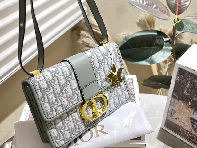 Dior Shoulder Bags Quilted chain bag with CD clasp product detail image 9