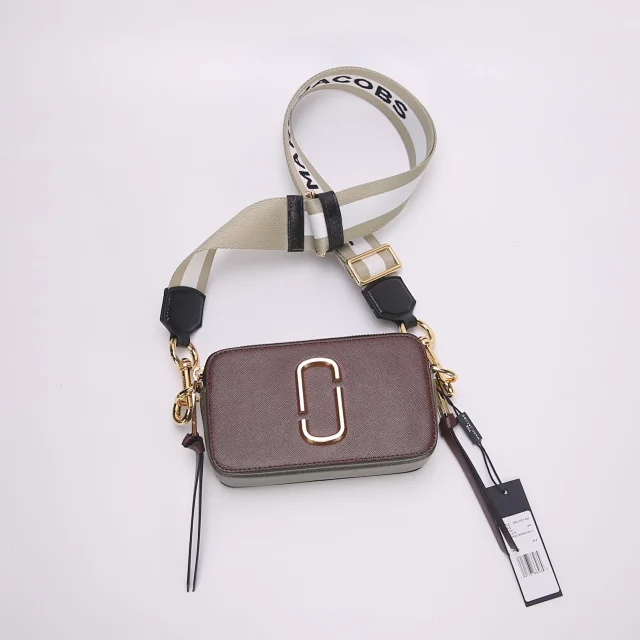 Marc Jacobs Crossbody Bags Snapshot logo-plaque bag with adjustable web strap product detail image 5