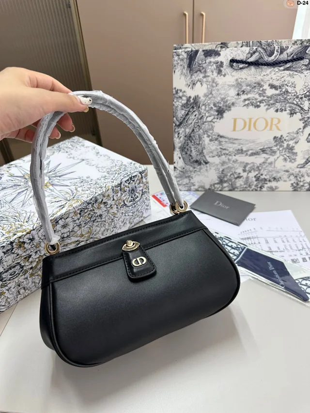 Dior Crossbody Bags Flap bag with gold-tone circular buckle product detail image 11