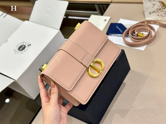 Dior Crossbody Bags Flap bag with gold-tone circular buckle product detail image 3