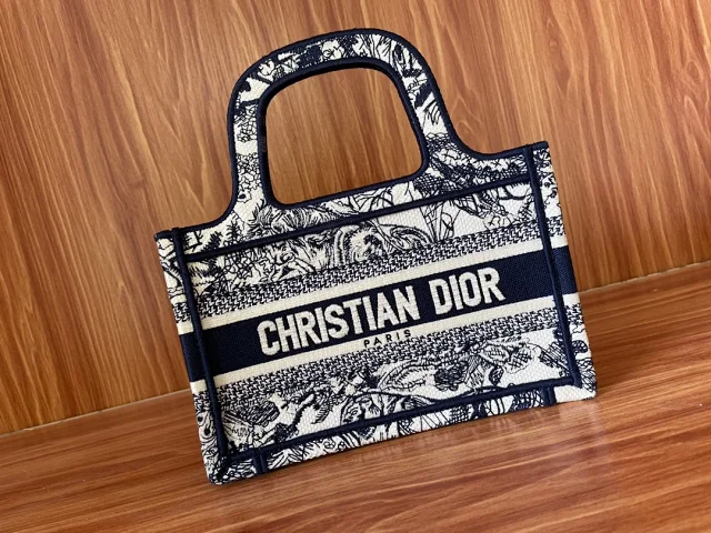 Dior Handbags Embroidered Logo Tote Handbag product detail image 6