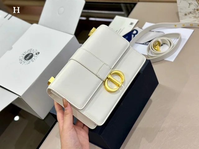 Dior Crossbody Bags Flap bag with gold-tone circular buckle product detail image 4