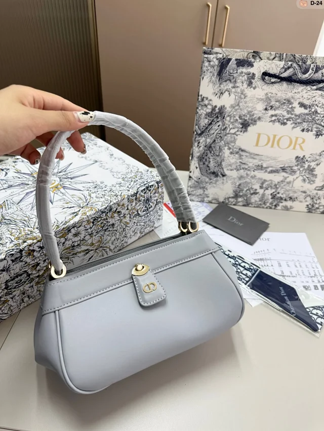 Dior Crossbody Bags Flap bag with gold-tone circular buckle product detail image 10