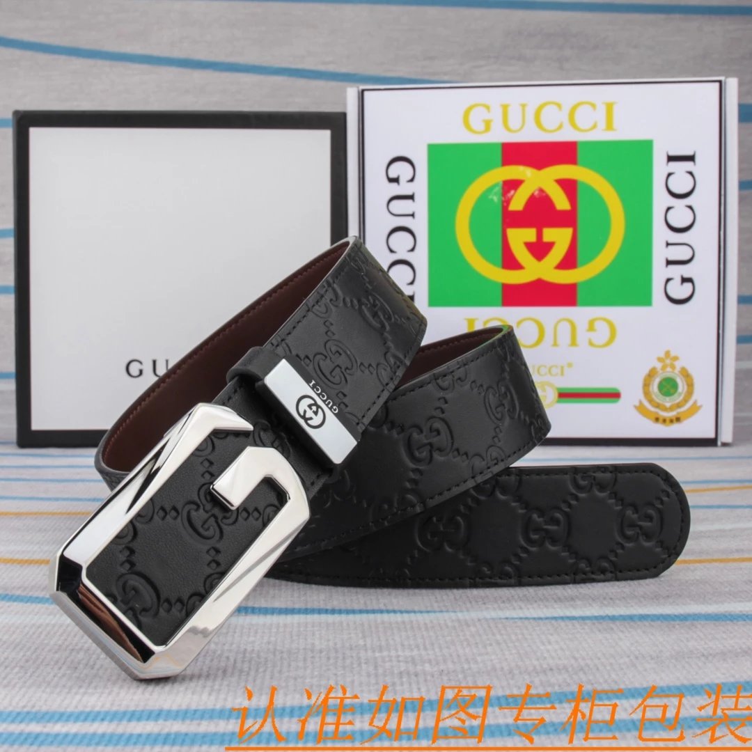 Gucci GG Marmont Web Stripe Belt Black - 11