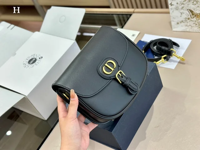 Dior Crossbody Bags Flap bag with gold-tone circular buckle product detail image 9