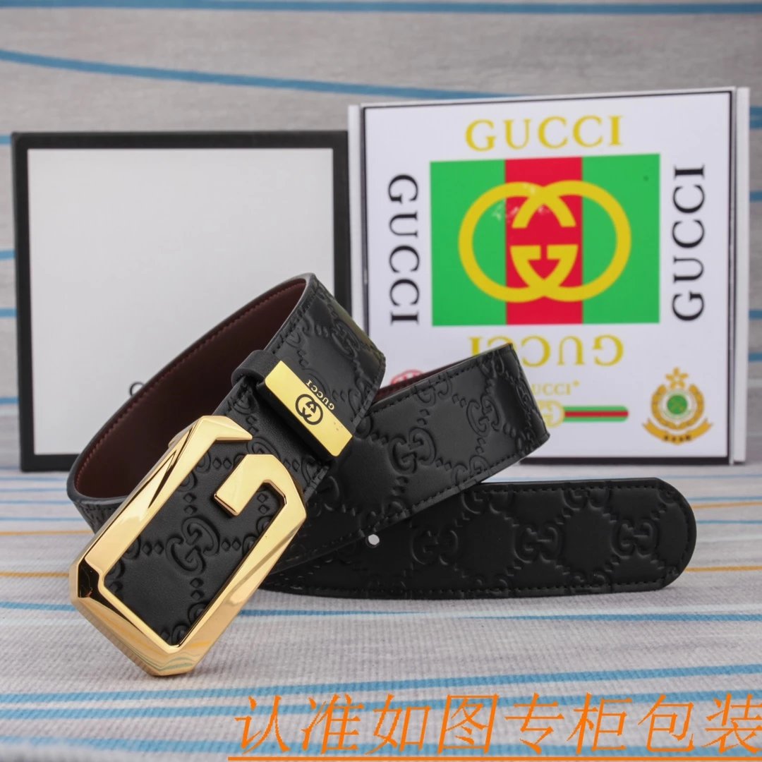 Gucci GG Marmont Web Stripe Belt Black - 12