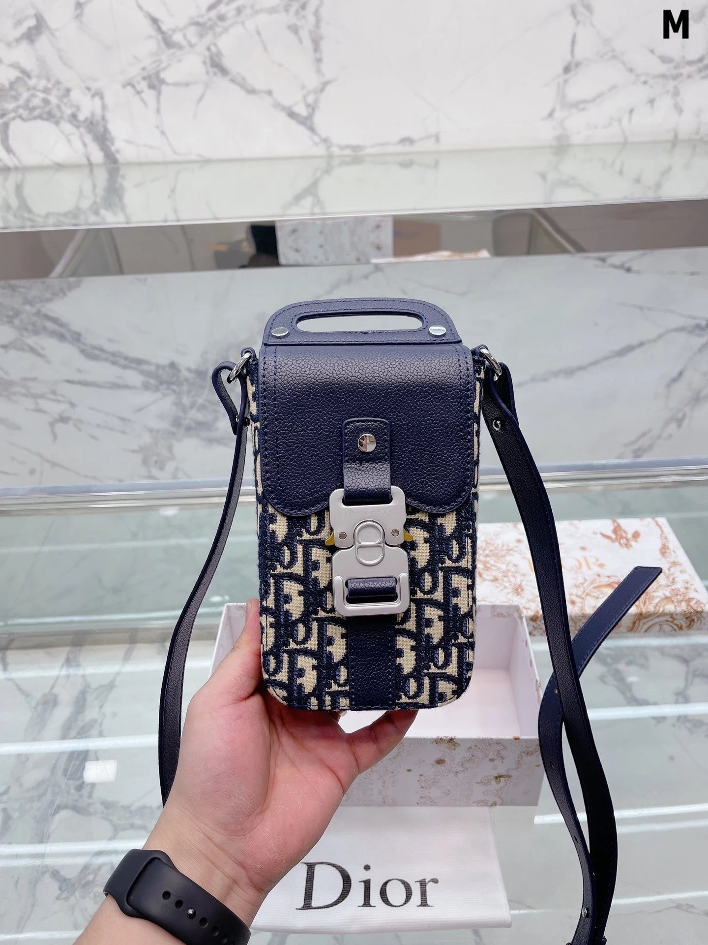 Dior Saddle Bag Multicolor Floral Print Crossbody Bag - 2