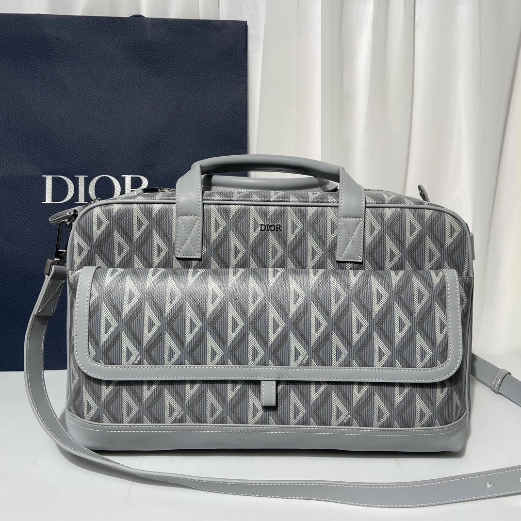 Dior Oblique Monogram Black Duffle Bag - 7