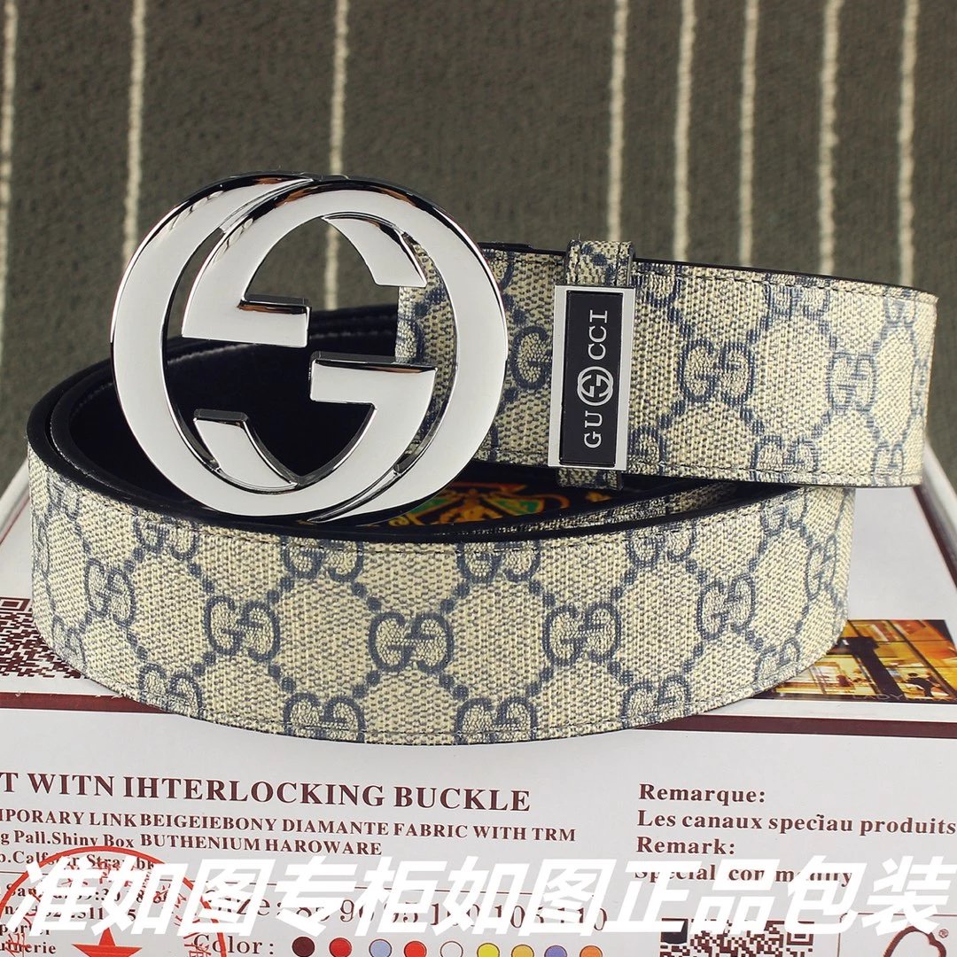 Gucci GG Marmont Web Stripe Belt Black - 13