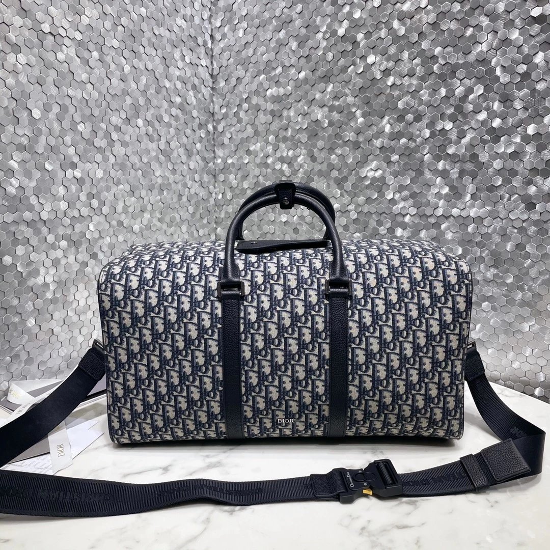 Dior Oblique Monogram Black Duffle Bag - 8