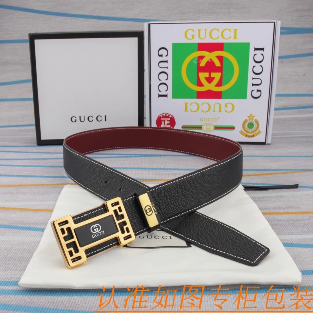 Gucci Interlocking G Belt Black Leather - 8