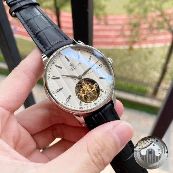 Design Hero Tantin Skeleton Mechanical Watch Silver Watches - 2