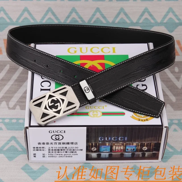 Gucci Belts Interlocking G Buckle Leather Belt product detail image 5