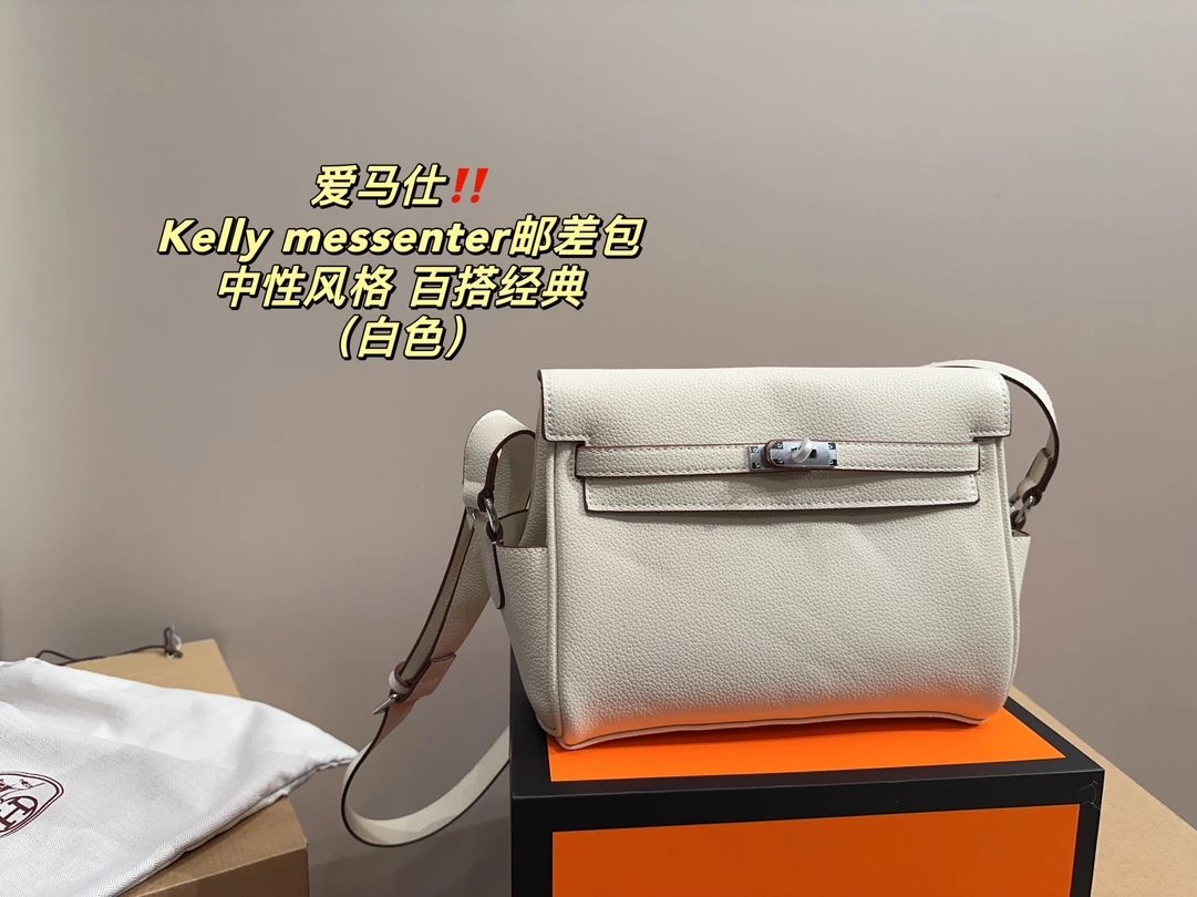 Hermès Kelly Messenter Black Messenger Bag Crossbody Bags - 4
