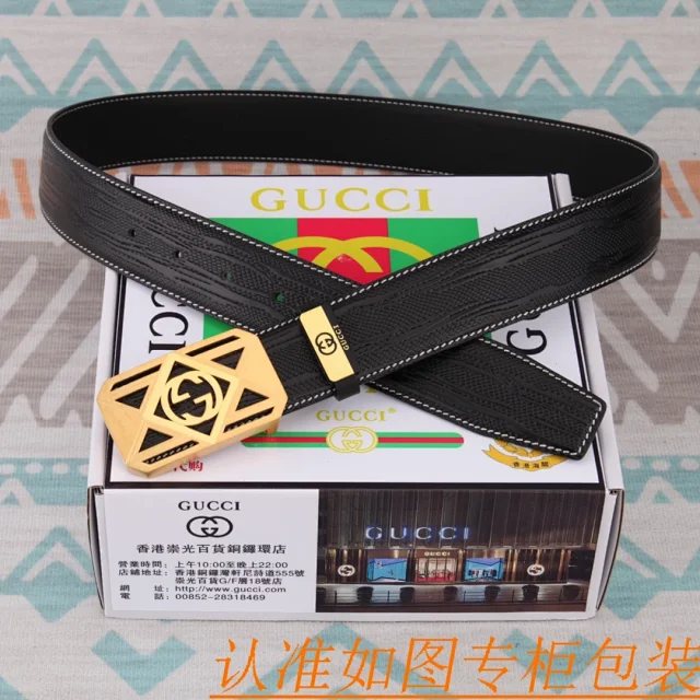 Gucci Belts Interlocking G Buckle Leather Belt product detail image 6