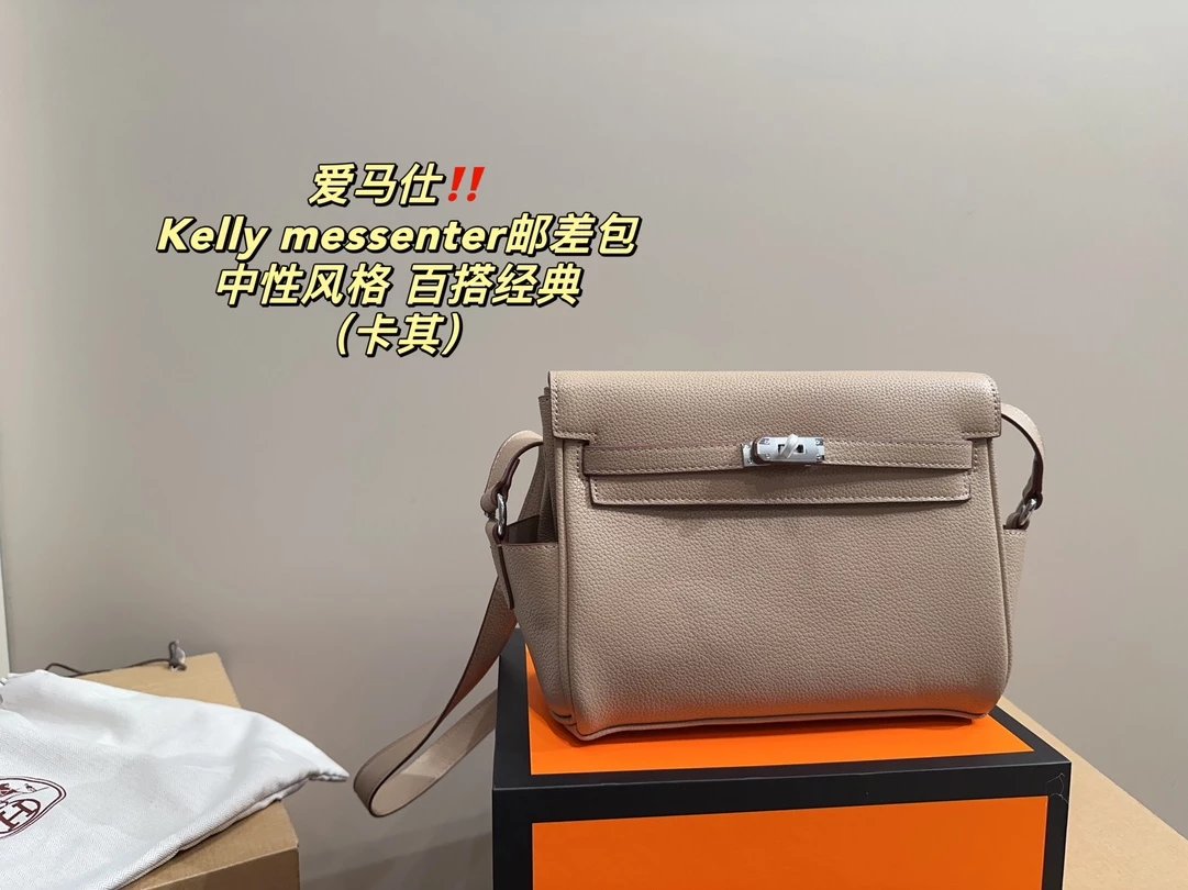 Hermès Kelly Messenter Black Messenger Bag Crossbody Bags - 8