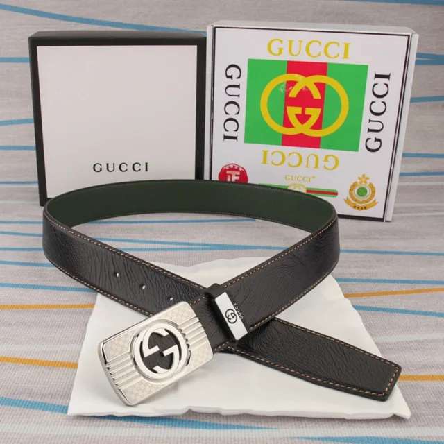 Gucci Belts Interlocking G Buckle Leather Belt product detail image 11