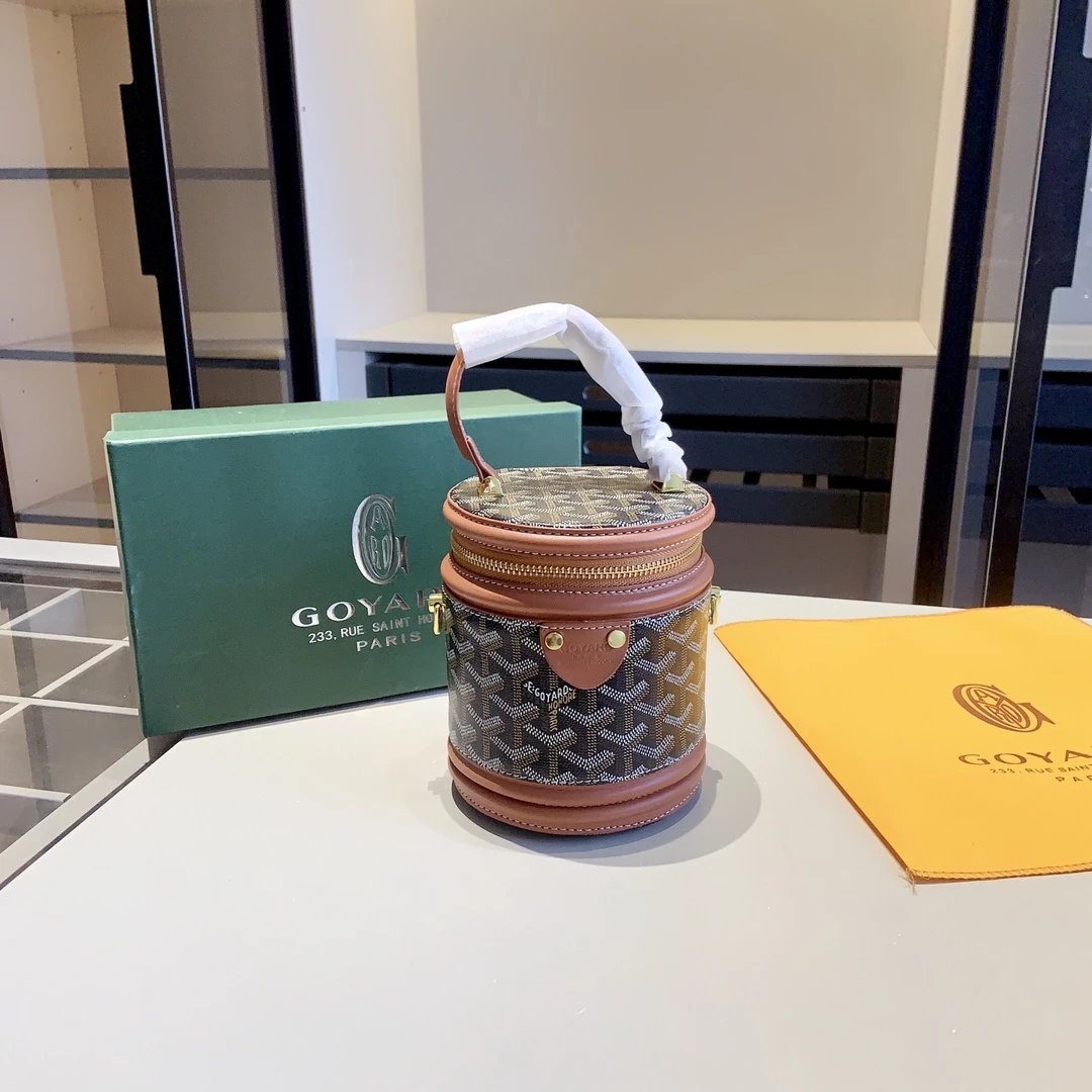 Goyard Saint Louis Mini Bucket Bag Green Canvas - 3