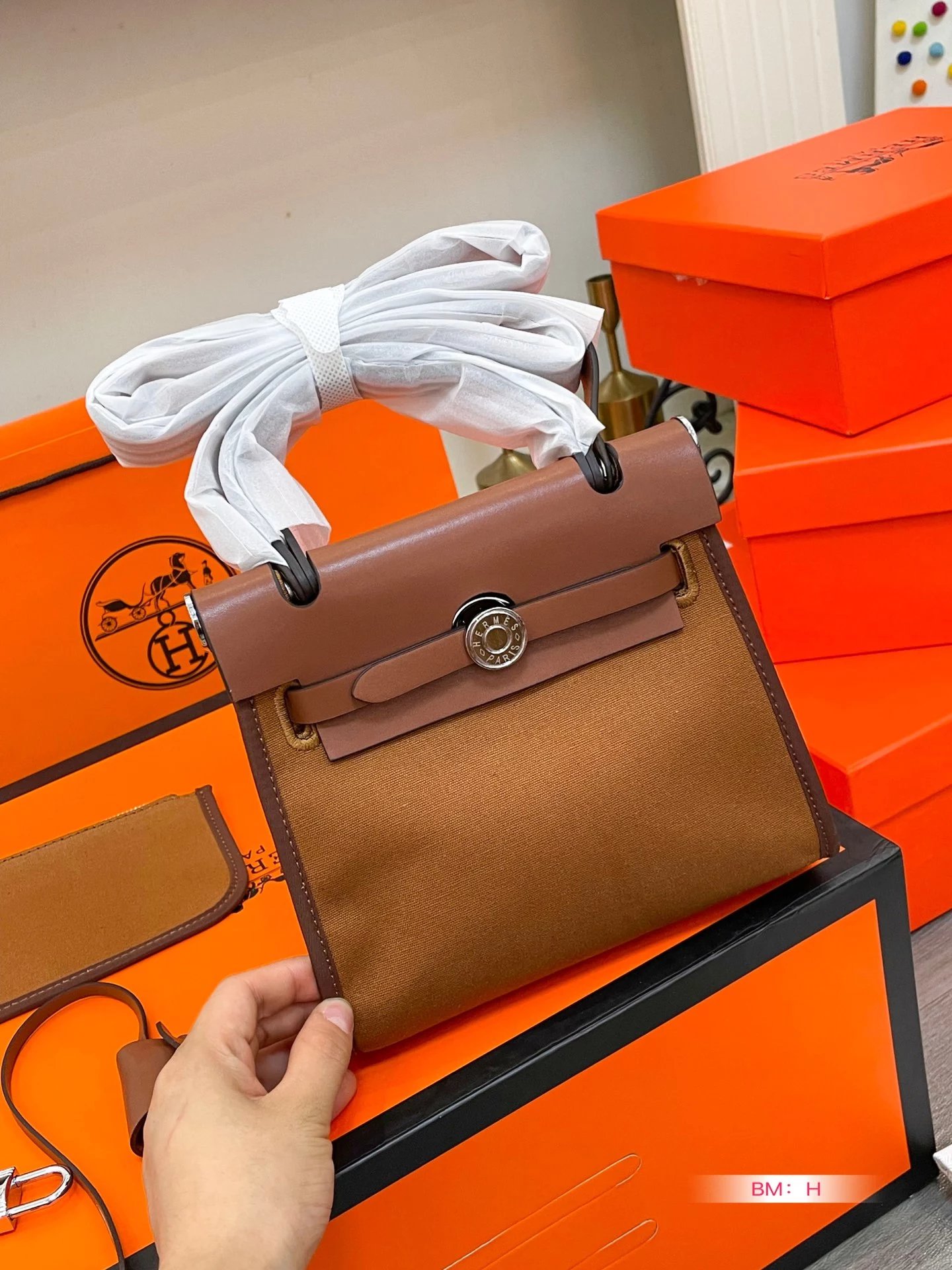Louis Vuitton Epi Leather Tote Bag with Horse Charm in Tan - 2