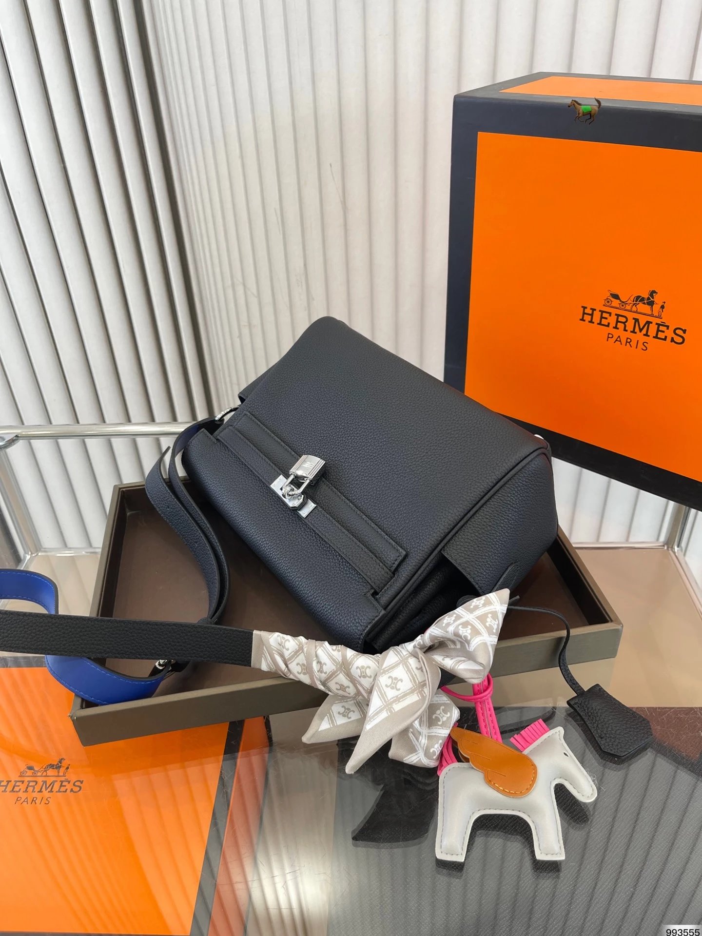 Hermès Kelly Messenter Black Messenger Bag Crossbody Bags - 15