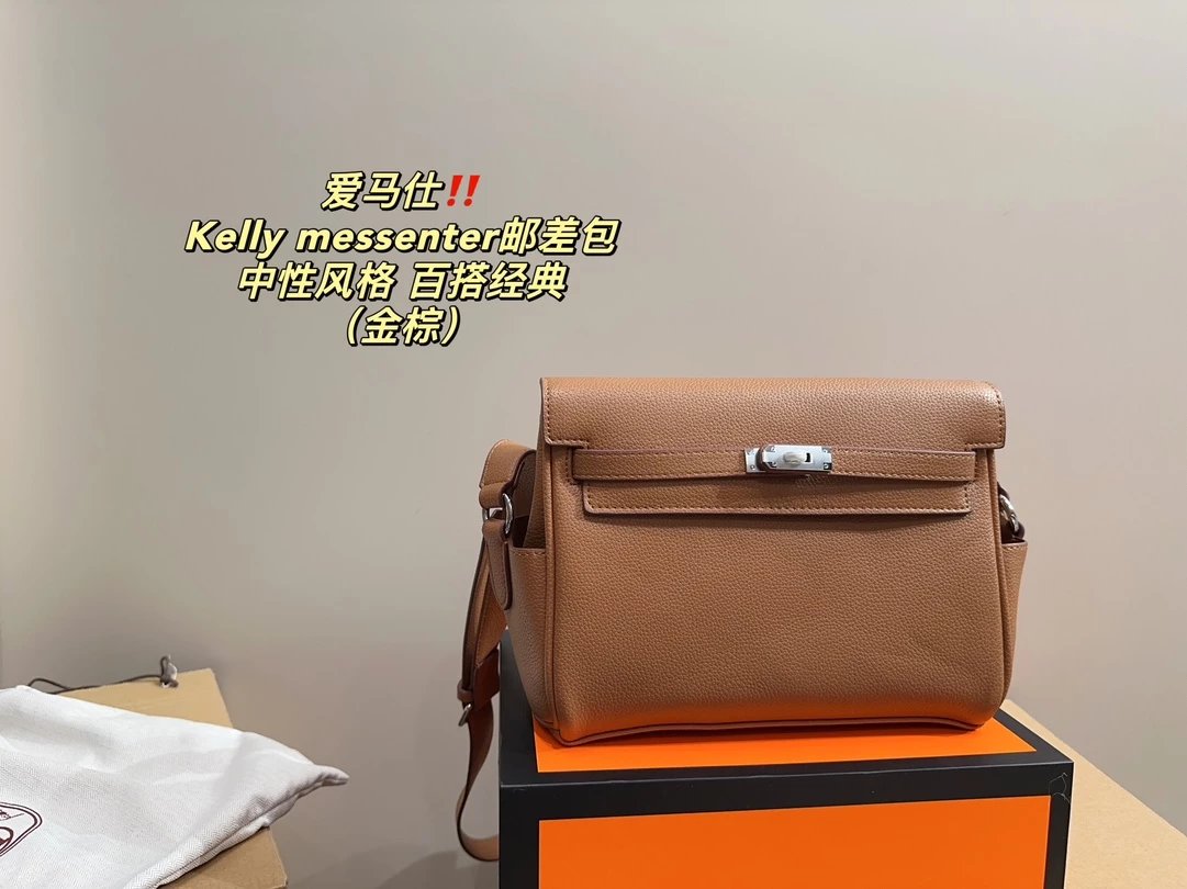 Hermès Kelly Messenter Black Messenger Bag Crossbody Bags - 5