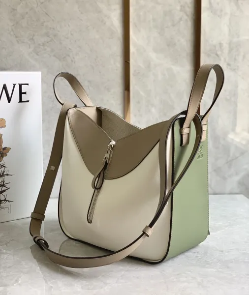 Loewe Puzzle Mini Beige Grained Leather Handbag - 4