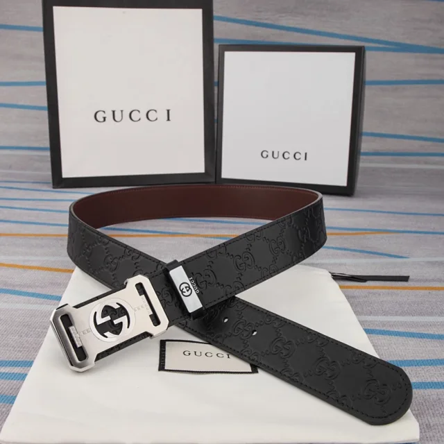 Gucci Belts Interlocking G Buckle Leather Belt product detail image 15