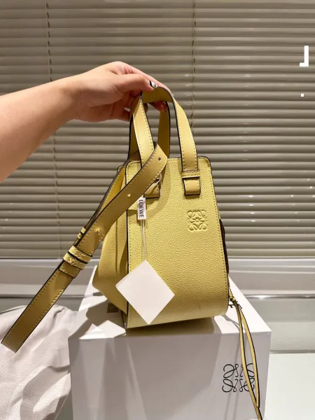 Loewe Puzzle Mini Beige Grained Leather Handbag - 13